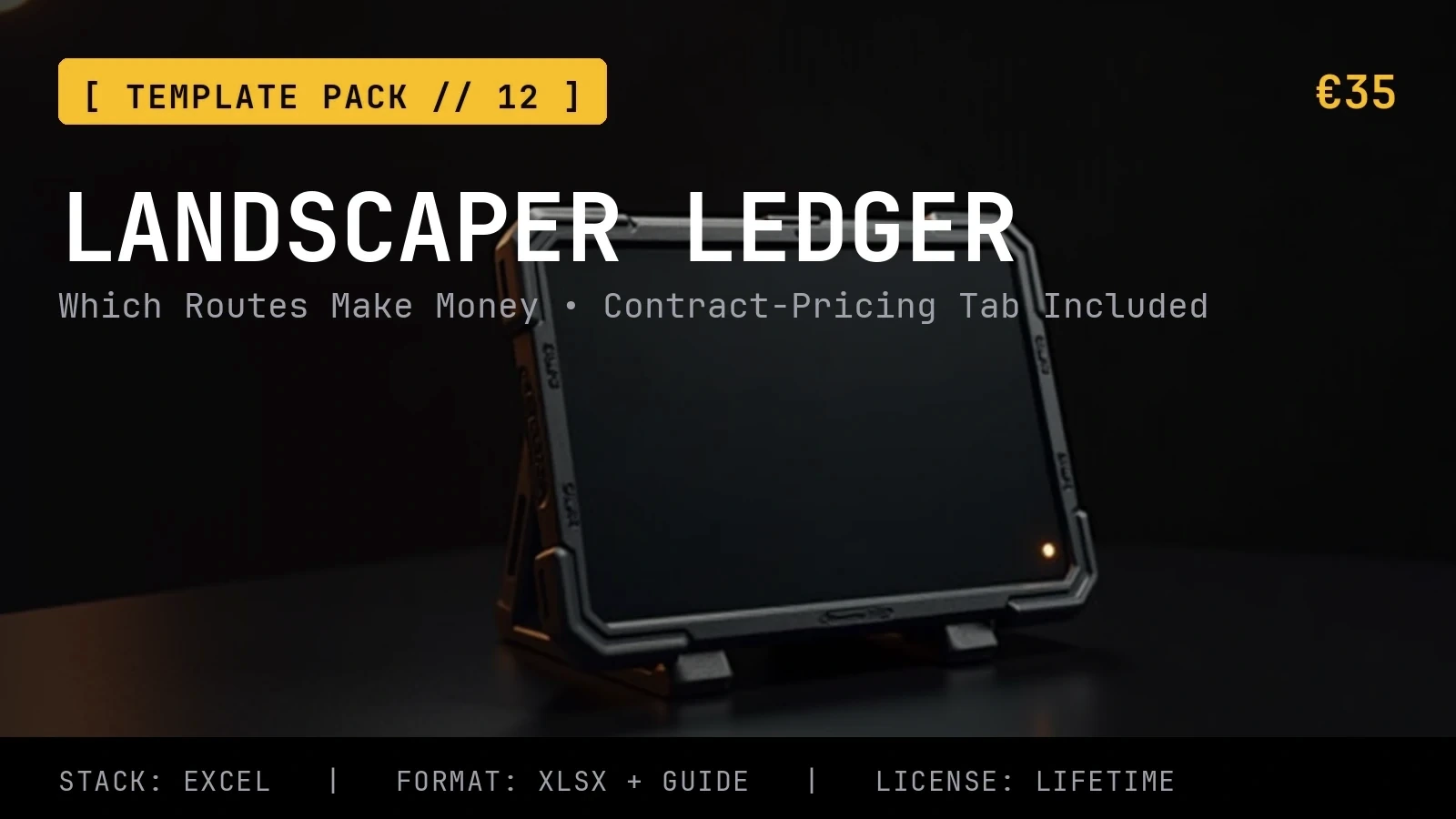 Landscaper True-Hourly & Job-Profit Ledger cover